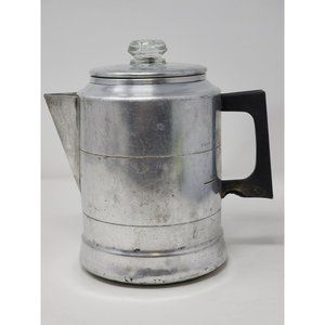 Vintage Worthmore Aluminum‎ 8 Cup Percolator Coffee Pot Stovetop/Camping